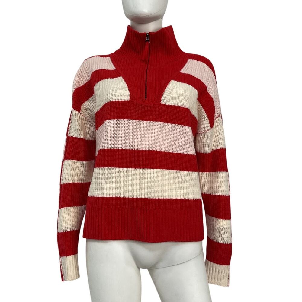 Solid & Striped Knit Red Adriana Sweater Size XS - Picture 2 of 4